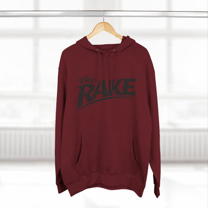 Big Rake Logo Fleece Hoodie — 'The Rake' Garden Tool Graphic Pullover