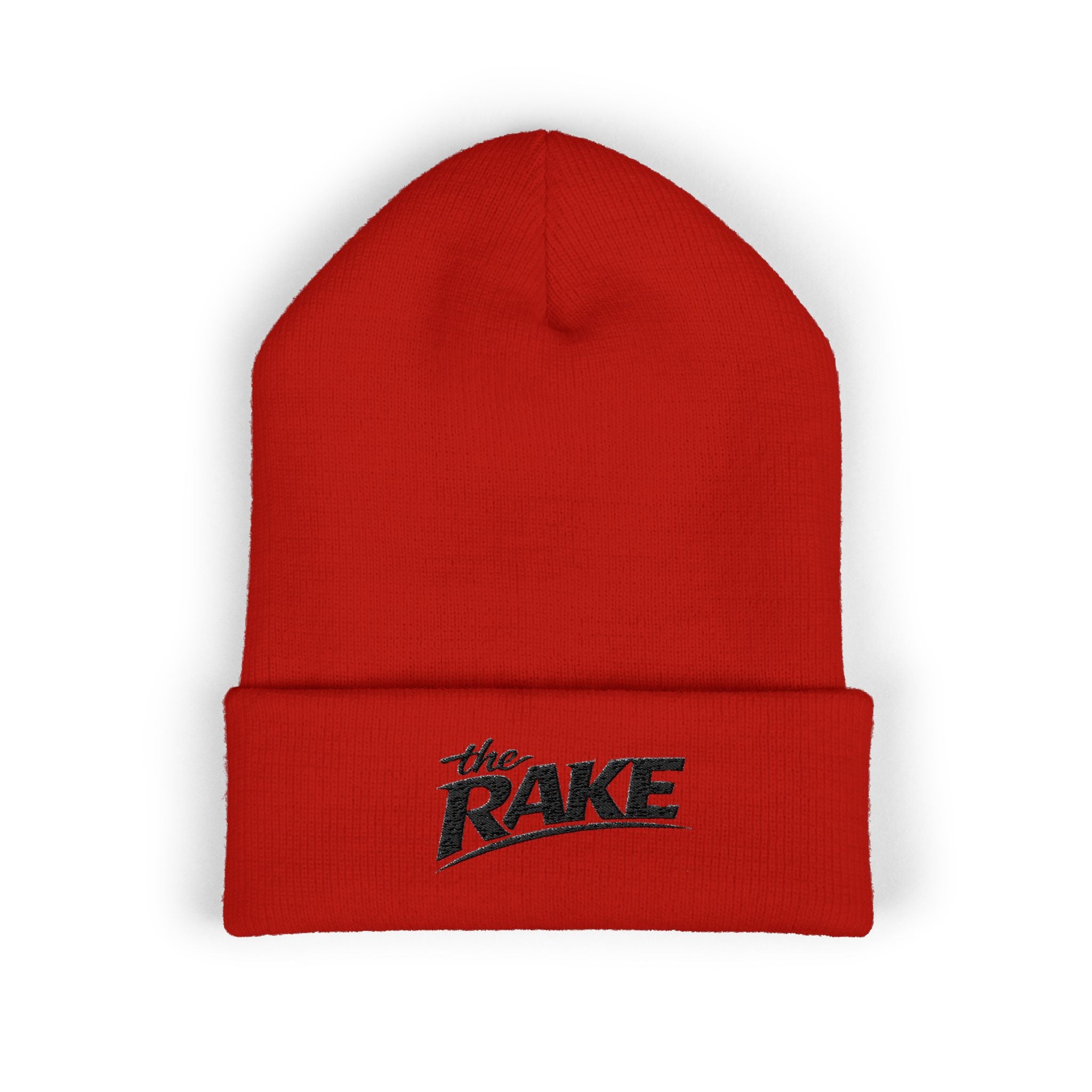 The Rake Embroidered Cuffed Beanie — Classic Logo Knit Hat