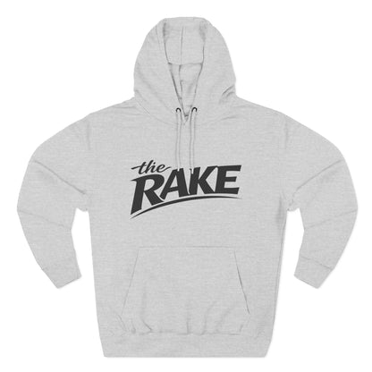 Big Rake Logo Fleece Hoodie — 'The Rake' Garden Tool Graphic Pullover