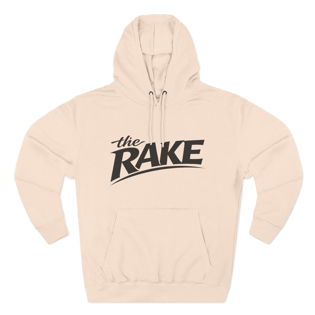 Big Rake Logo Fleece Hoodie — 'The Rake' Garden Tool Graphic Pullover