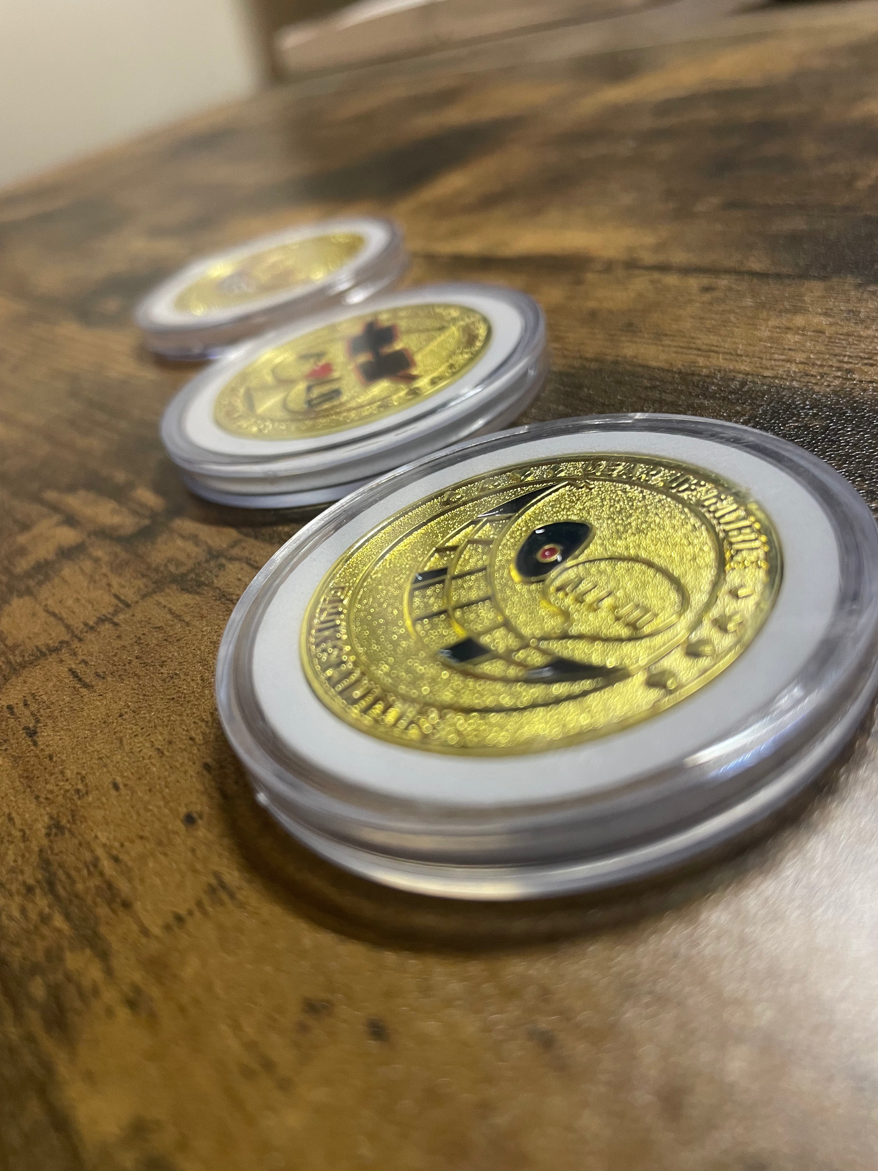 Premium metal poker card protector with ‘Raise’ and ‘ALL IN’ art on each side. Perfect poker accessory to protect your cards while adding style to your poker gameplay. A must-have for serious poker players.