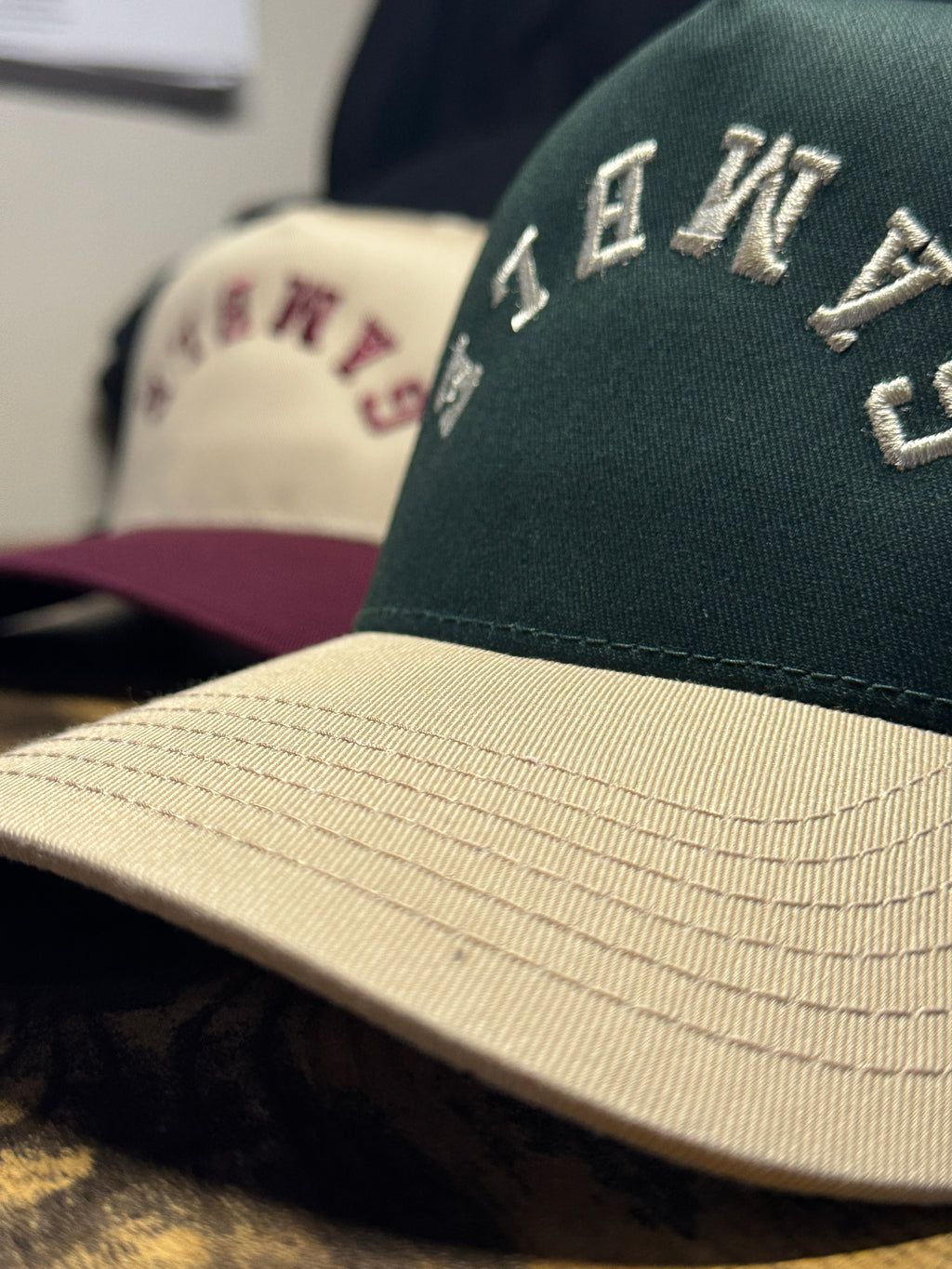 "The Gamble Green" 3D Puff (Blue & Blk Opt)