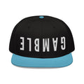 BIG GAMBLE Snapback (Embroidered) - One size / Aqua blue/Black/Black - Hats