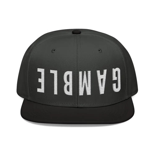 BIG GAMBLE Snapback (Embroidered) - One size / Black/Charcoal gray/Charcoal gray - Hats