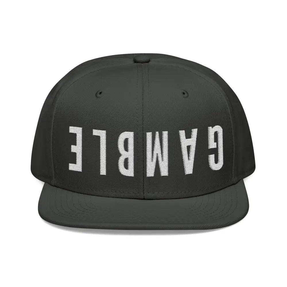 BIG GAMBLE Snapback (Embroidered) - One size / Charcoal Gray - Hats
