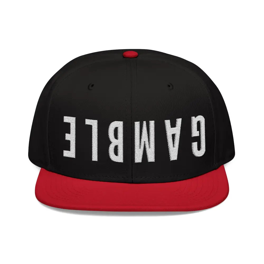 BIG GAMBLE Snapback (Embroidered) - One size / Red/Black/Black - Hats