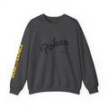 Crewneck Sweatshirt - ’Poker Is Life’ Graphic with Sleeve ’Clear to Gamble’ Accent - Dark Heather / S - Sweatshirt