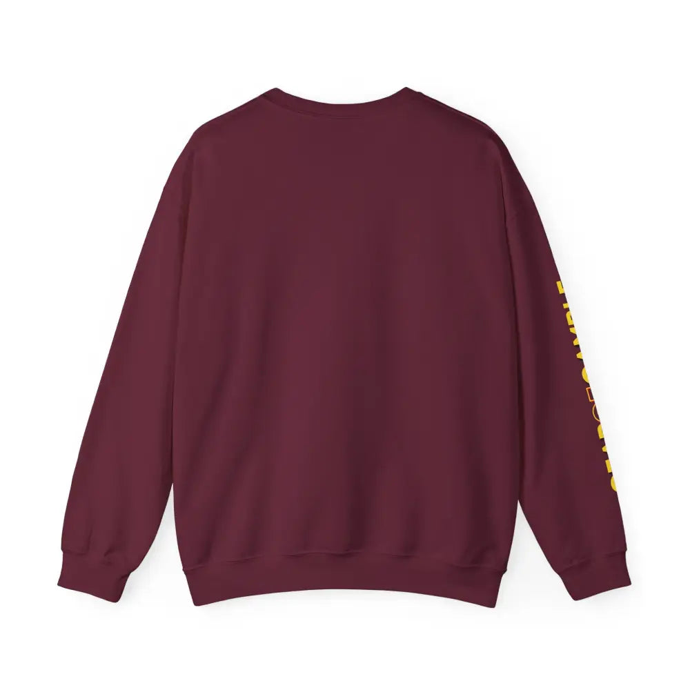 Crewneck Sweatshirt - ’Poker Is Life’ Graphic with Sleeve ’Clear to Gamble’ Accent - Sweatshirt
