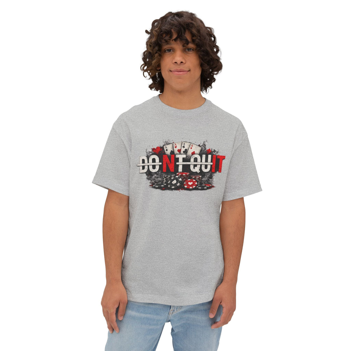 Don’t Quit Nit Poker Graphic Tee, Casino Card Game T‑Shirt - T-Shirt