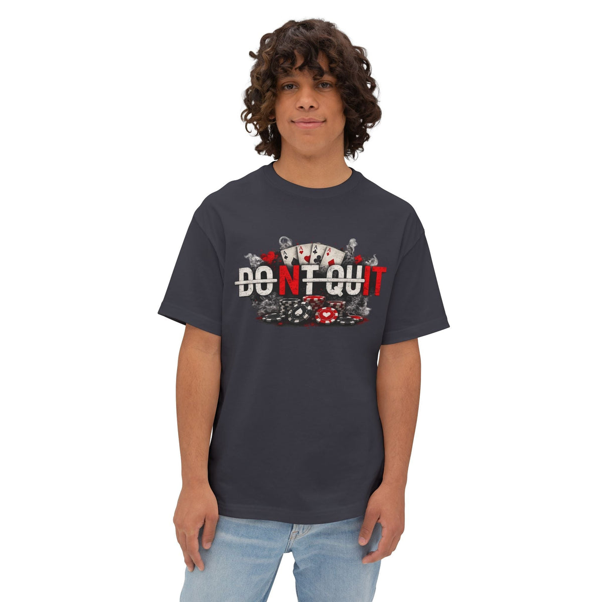 Don’t Quit Nit Poker Graphic Tee, Casino Card Game T‑Shirt - T-Shirt