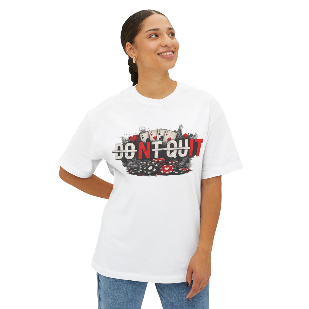 Don’t Quit Nit Poker Graphic Tee, Casino Card Game T‑Shirt - T-Shirt