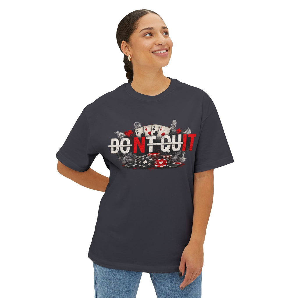Don’t Quit Nit Poker Graphic Tee, Casino Card Game T‑Shirt - T-Shirt