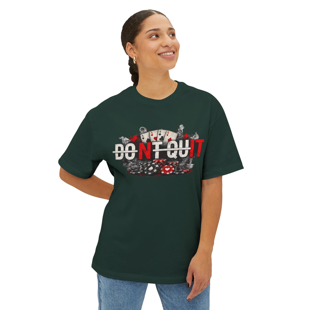 Don’t Quit Nit Poker Graphic Tee, Casino Card Game T‑Shirt - T-Shirt