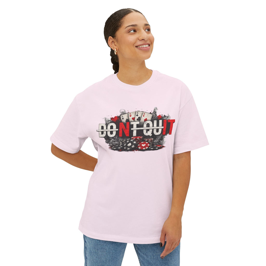 Don’t Quit Nit Poker Graphic Tee, Casino Card Game T‑Shirt - T-Shirt