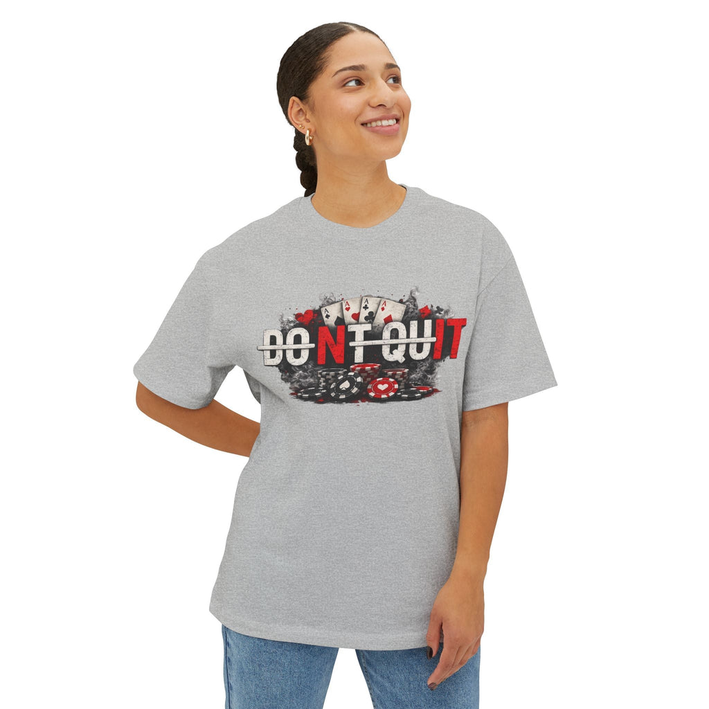 Don’t Quit Nit Poker Graphic Tee, Casino Card Game T‑Shirt - T-Shirt