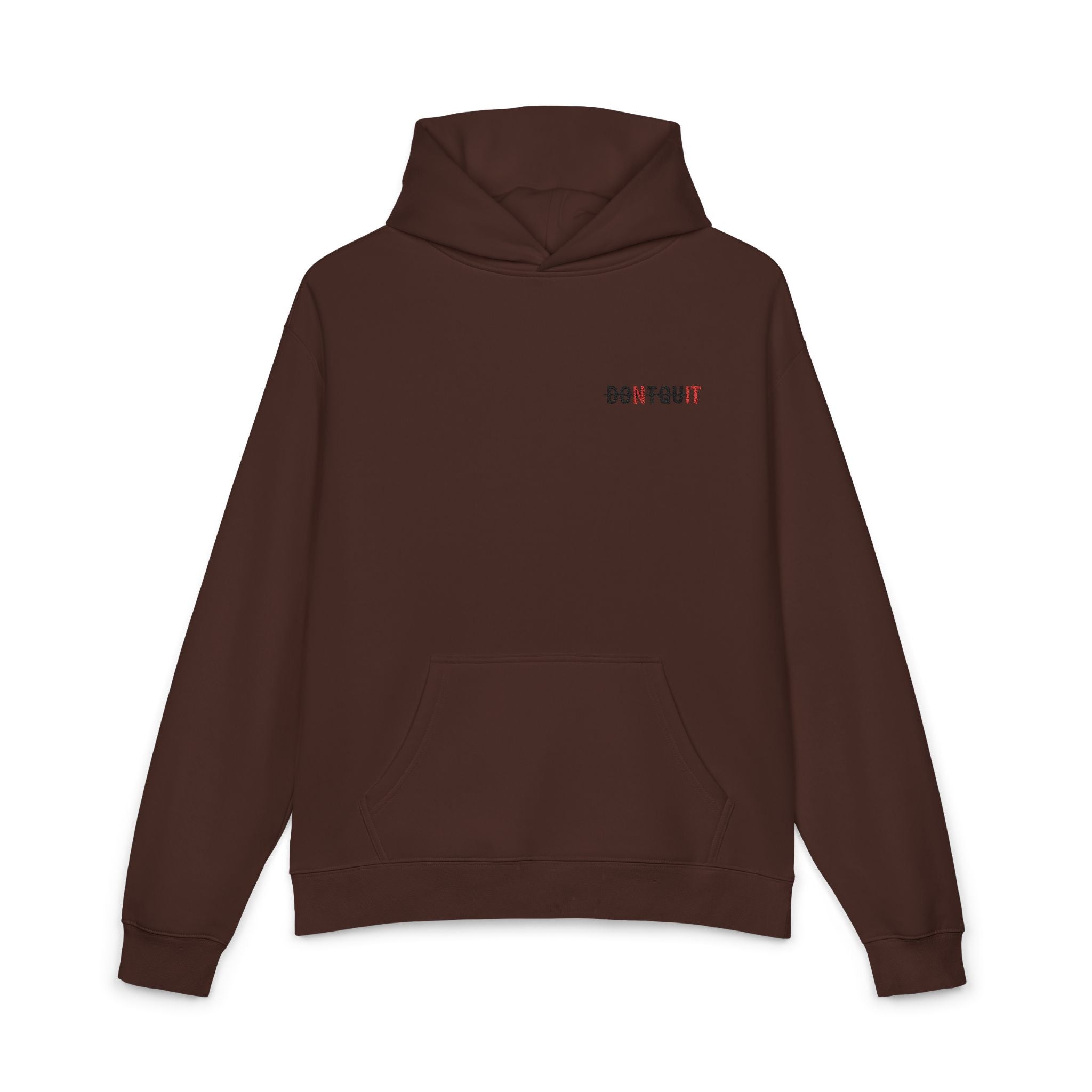 Dont Quit Nit Small Logo - S / Chestnut - Hoodie