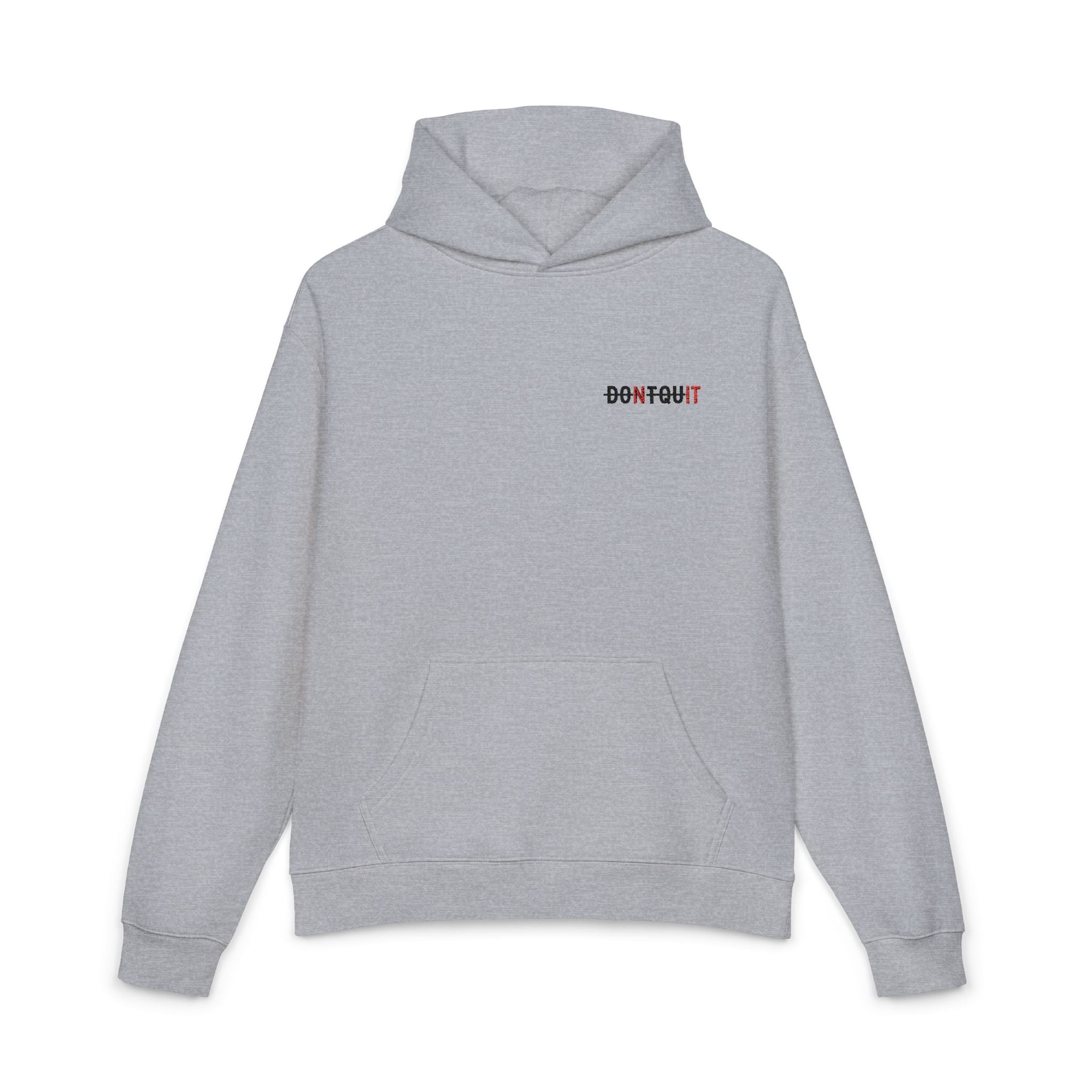 Dont Quit Nit Small Logo - XS / Athletic Heather - Hoodie