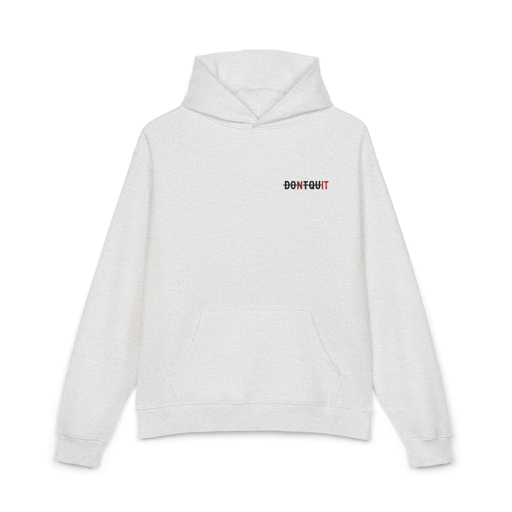 Dont Quit Nit Small Logo - XS / White Heather - Hoodie