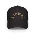 Black GAMBLE poker dad hat by Gear of Gamble