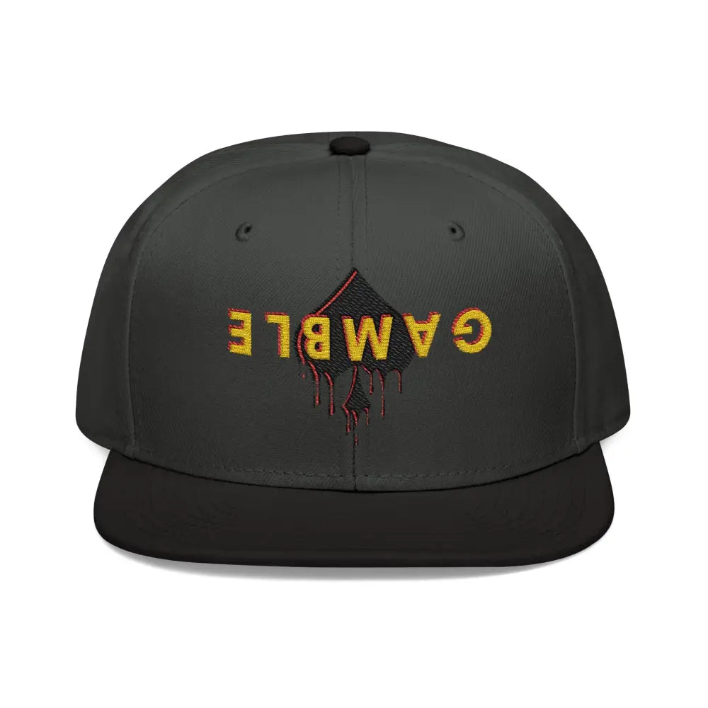 GAMBLE DRIP REVAMP Snapback - One size / Black/Charcoal gray/Charcoal gray - Hats