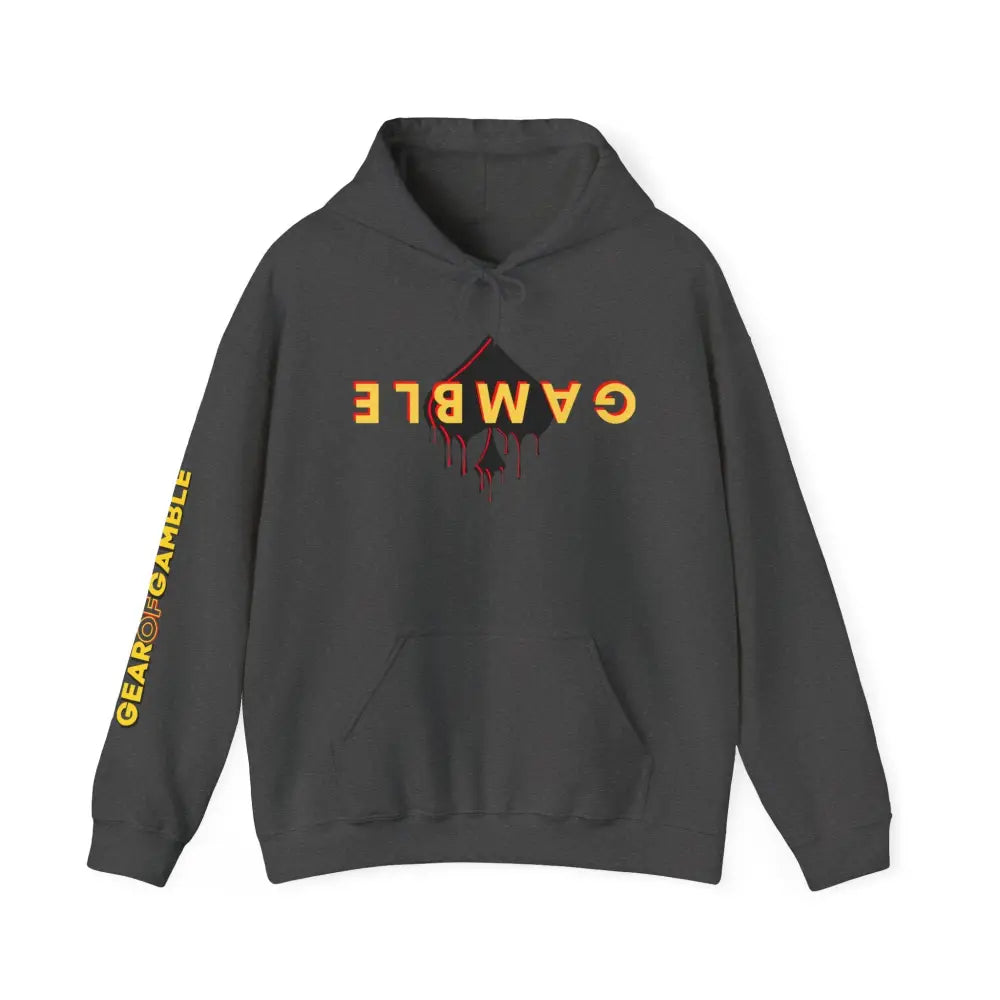GAMBLE DRIP Hooded Sweatshirt - S / Dark Heather - Hoodie