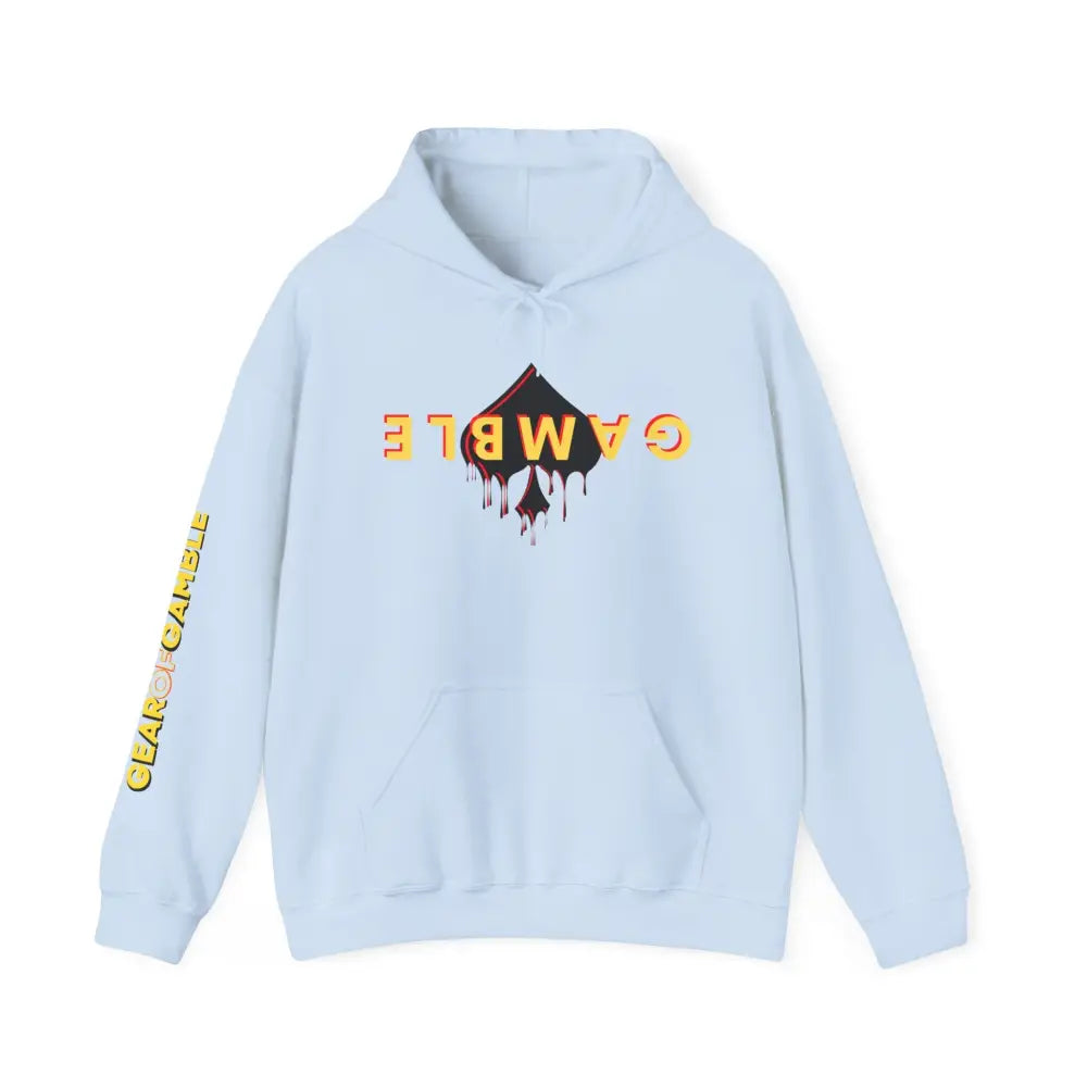 GAMBLE DRIP Hooded Sweatshirt - S / Light Blue - Hoodie