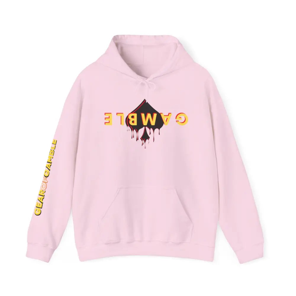 GAMBLE DRIP Hooded Sweatshirt - S / Light Pink - Hoodie