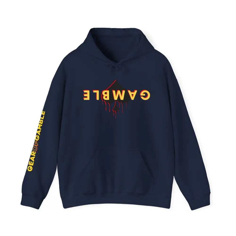 GAMBLE DRIP Hooded Sweatshirt - S / Navy - Hoodie