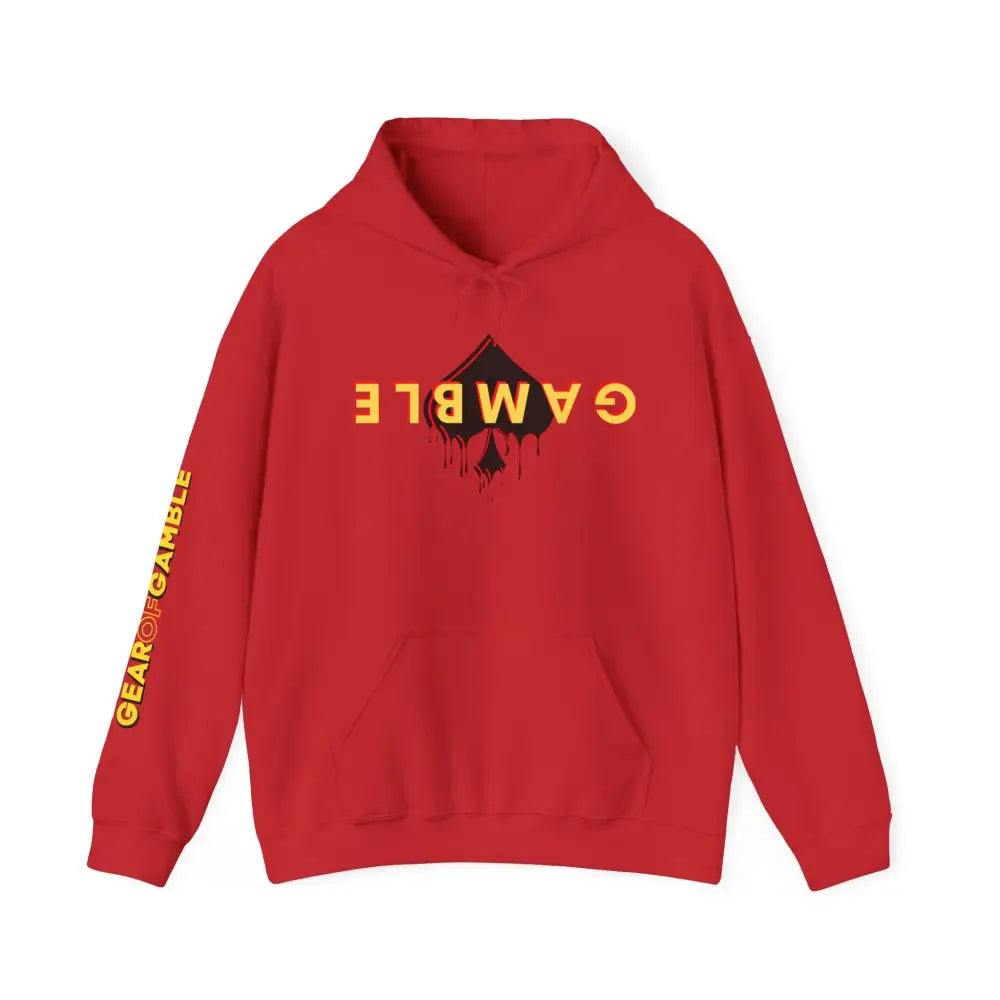 GAMBLE DRIP Hooded Sweatshirt - S / Red - Hoodie