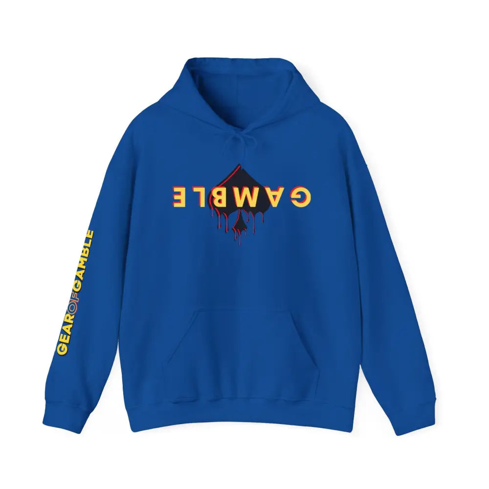 GAMBLE DRIP Hooded Sweatshirt - S / Royal - Hoodie