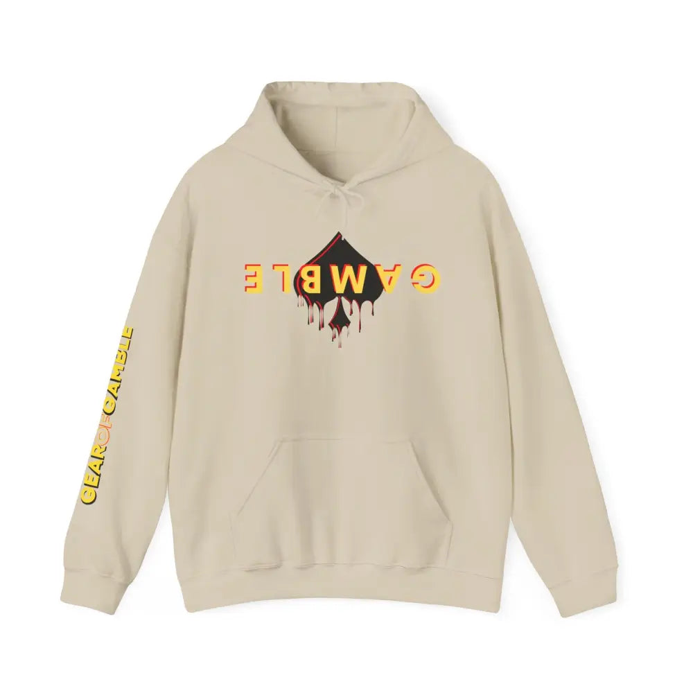 GAMBLE DRIP Hooded Sweatshirt - S / Sand - Hoodie