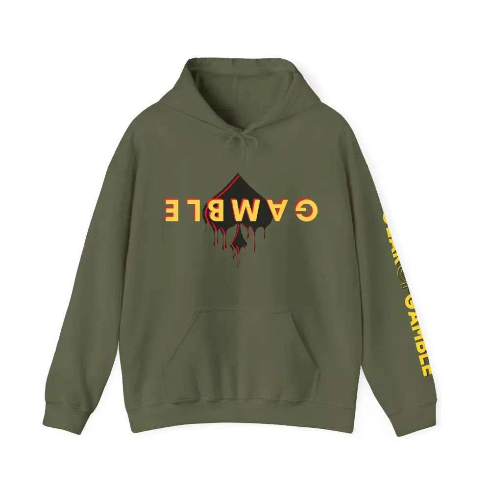 Gamble Drip Hoodie by GoG - Military Green / S - Hoodie