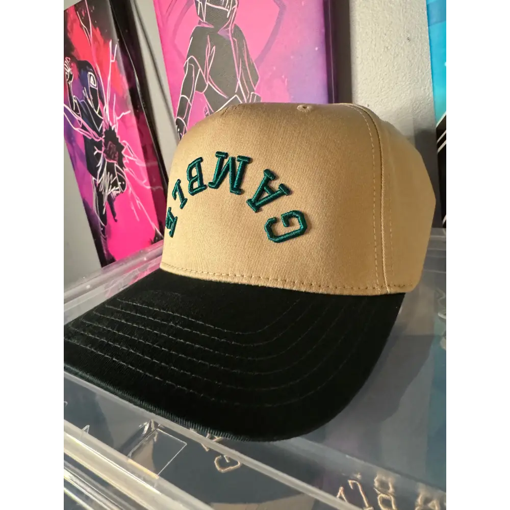 3D Puff Gamble Green RV Cap - Dark Green/Khaki / One Size - hats