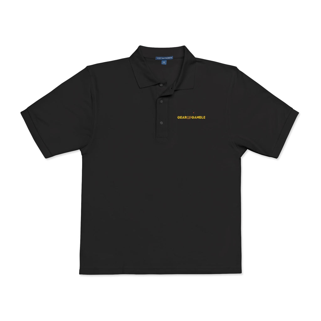 Gear of Gamble Polo Shirt, Classic Casual Work & Golf Tee - S / Black - T-Shirt