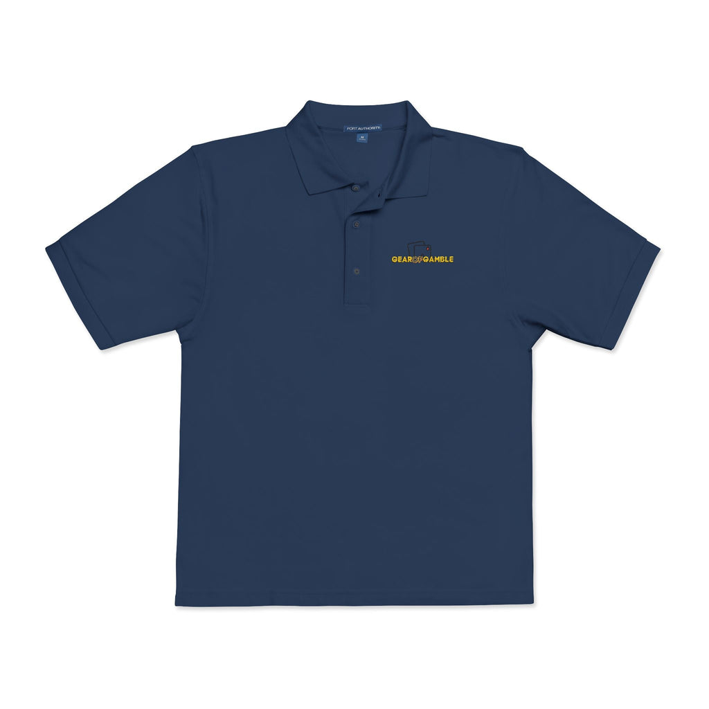 Gear of Gamble Polo Shirt, Classic Casual Work & Golf Tee - S / Navy - T-Shirt