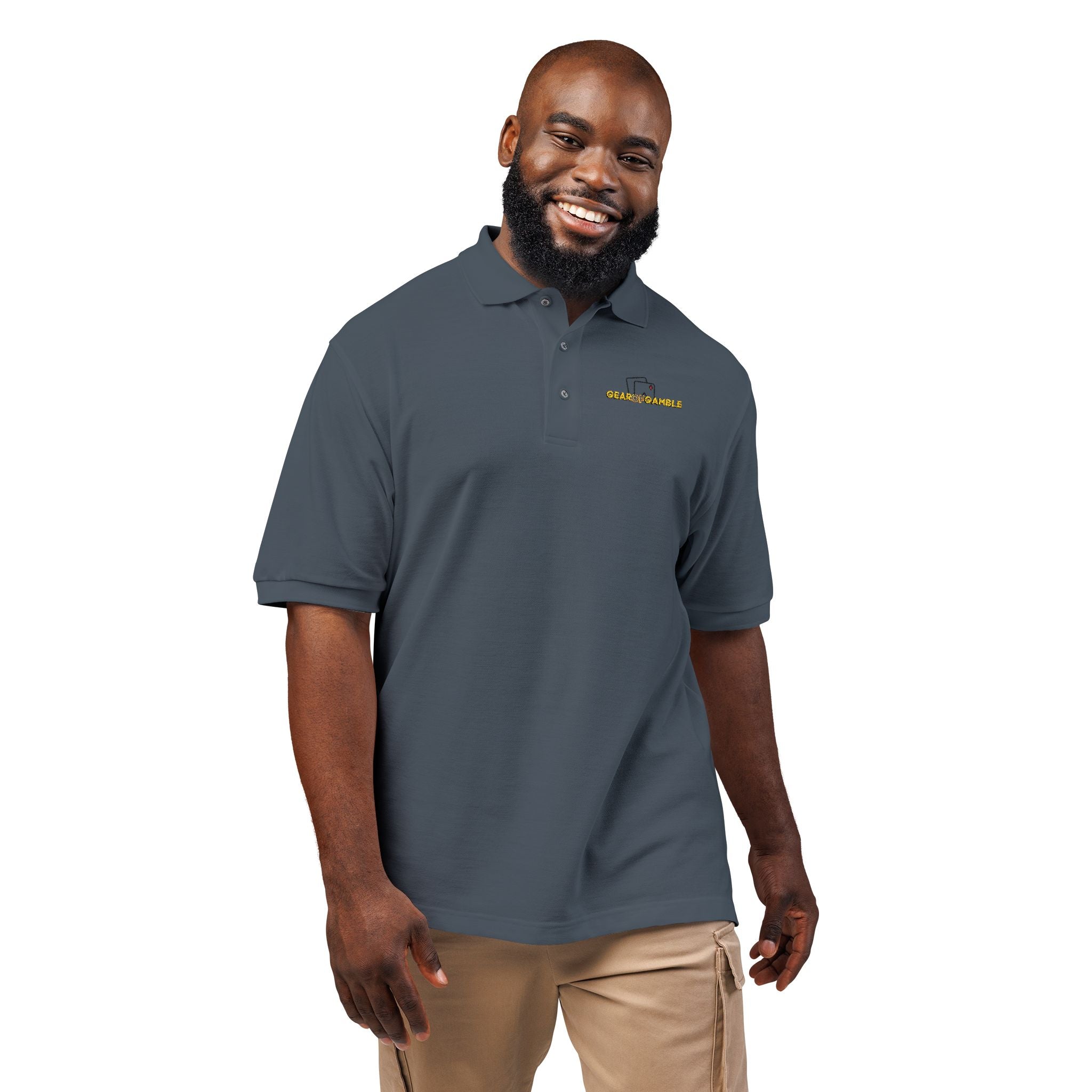 Gear of Gamble Polo Shirt, Classic Casual Work & Golf Tee - T-Shirt