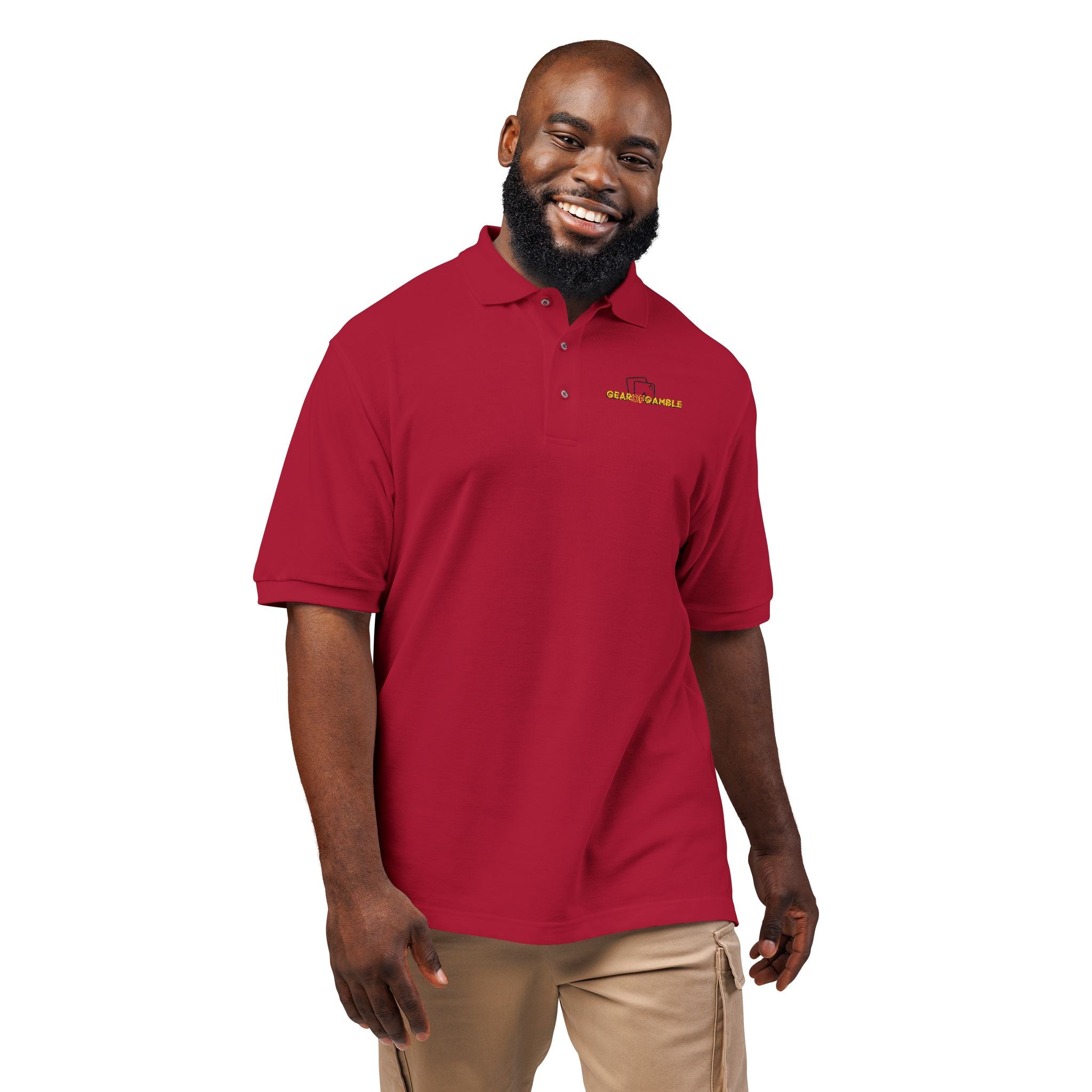 Gear of Gamble Polo Shirt, Classic Casual Work & Golf Tee - T-Shirt
