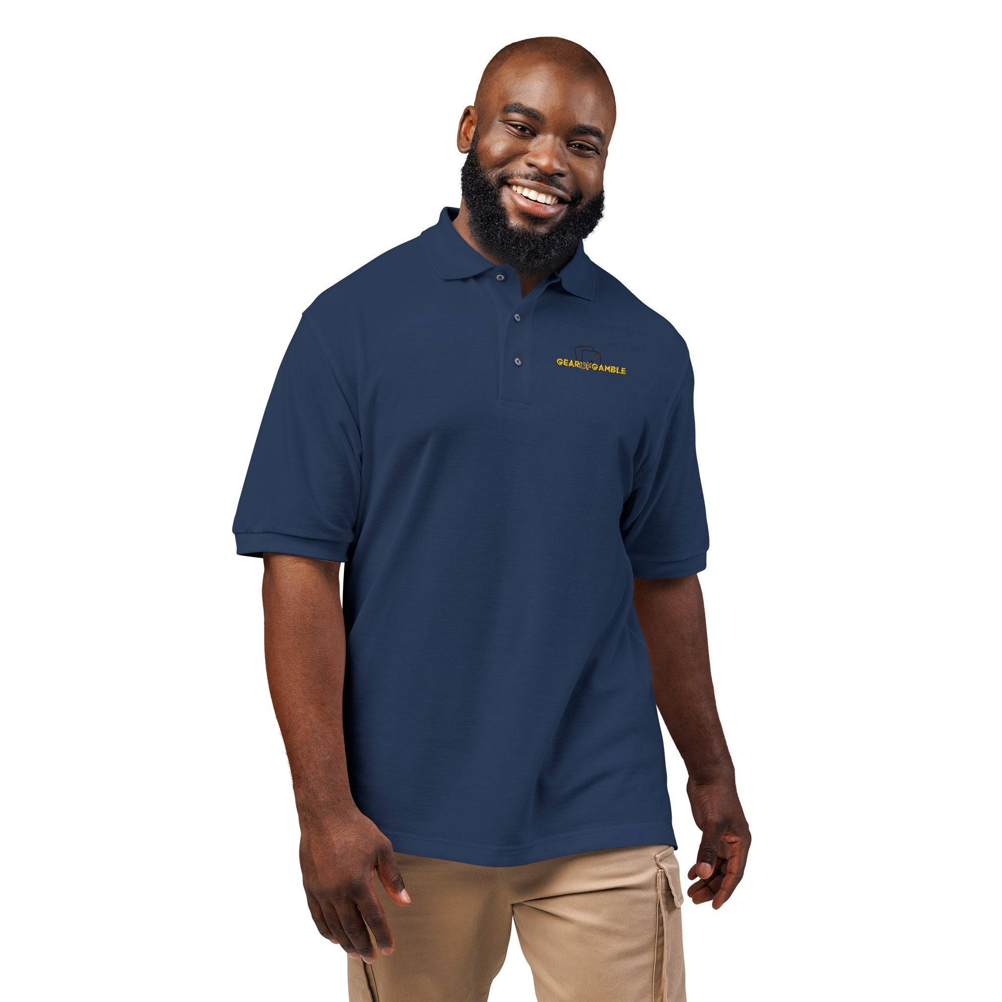 Gear of Gamble Polo Shirt, Classic Casual Work & Golf Tee - T-Shirt