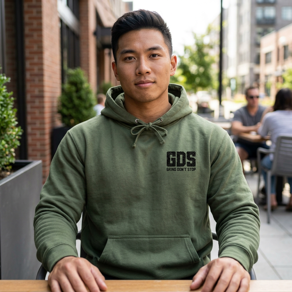 Grind Dont Stop Hoodie - S / Forest Green - Hoodie