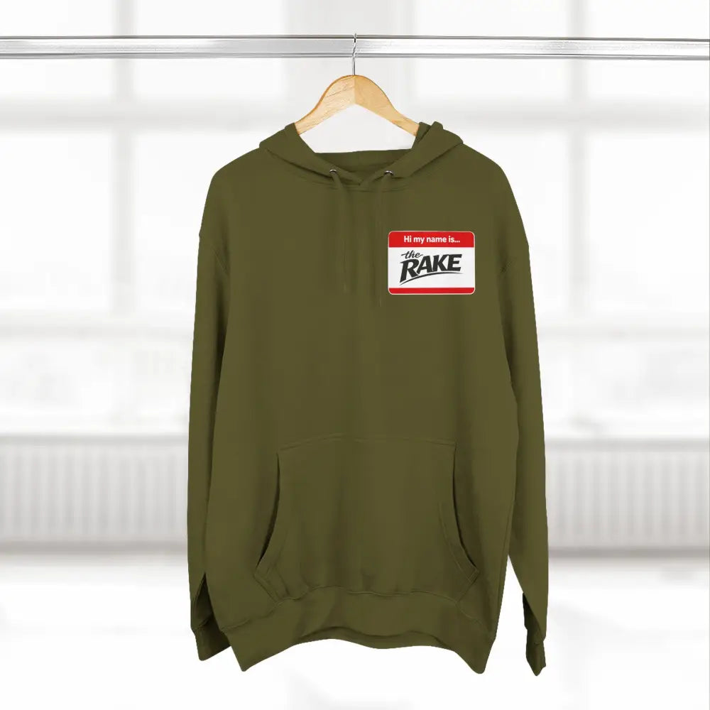 Hi My Name is The Rake, ’The Rake’ Garden Tool Graphic Pullover - Hoodie