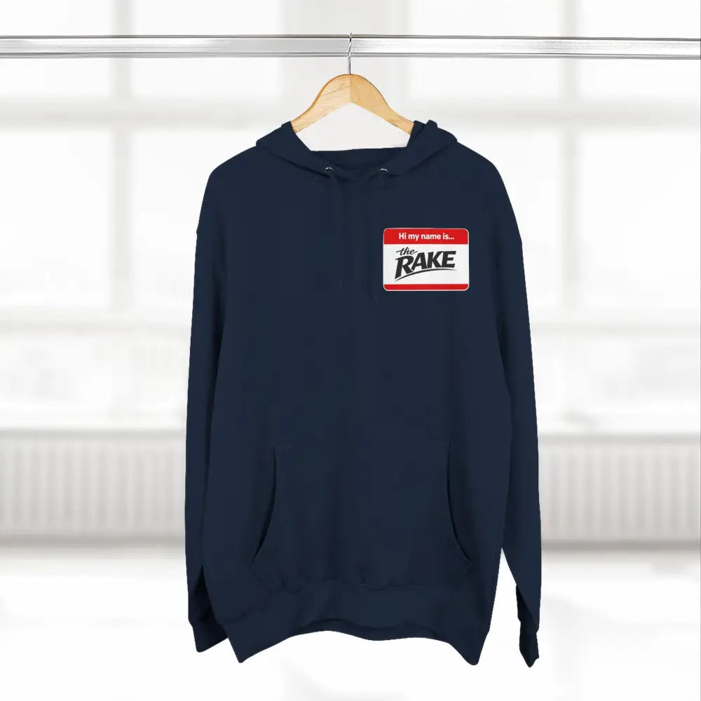 Hi My Name is The Rake, ’The Rake’ Garden Tool Graphic Pullover - Hoodie