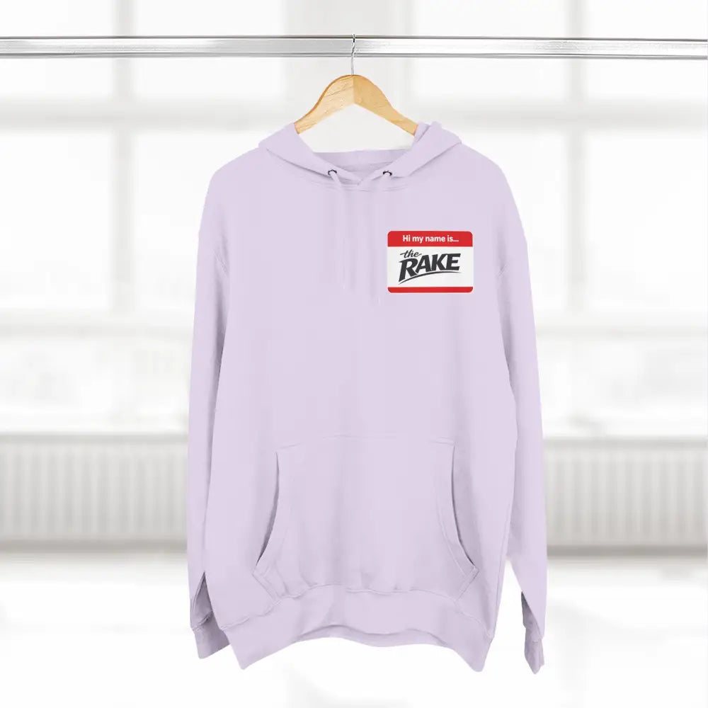 Hi My Name is The Rake, ’The Rake’ Garden Tool Graphic Pullover - Hoodie