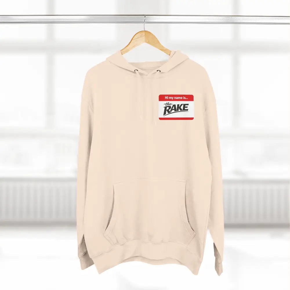 Hi My Name is The Rake, ’The Rake’ Garden Tool Graphic Pullover - Hoodie