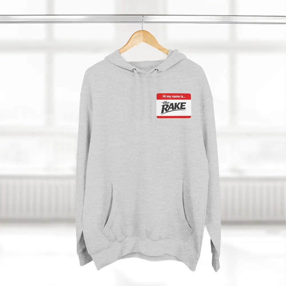 Hi My Name is The Rake, ’The Rake’ Garden Tool Graphic Pullover - Hoodie