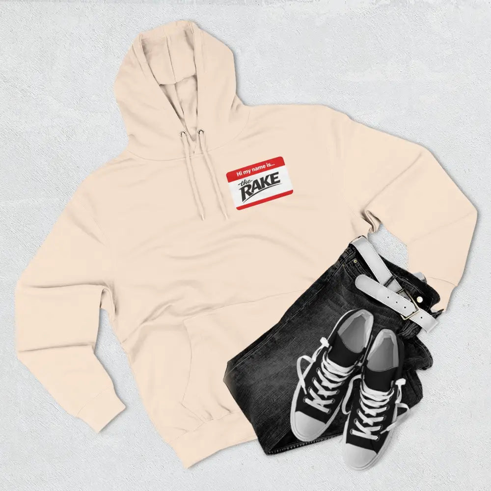 Hi My Name is The Rake, ’The Rake’ Garden Tool Graphic Pullover - Hoodie