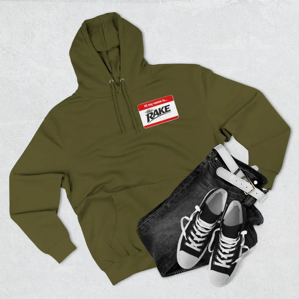 Hi My Name is The Rake, ’The Rake’ Garden Tool Graphic Pullover - Hoodie