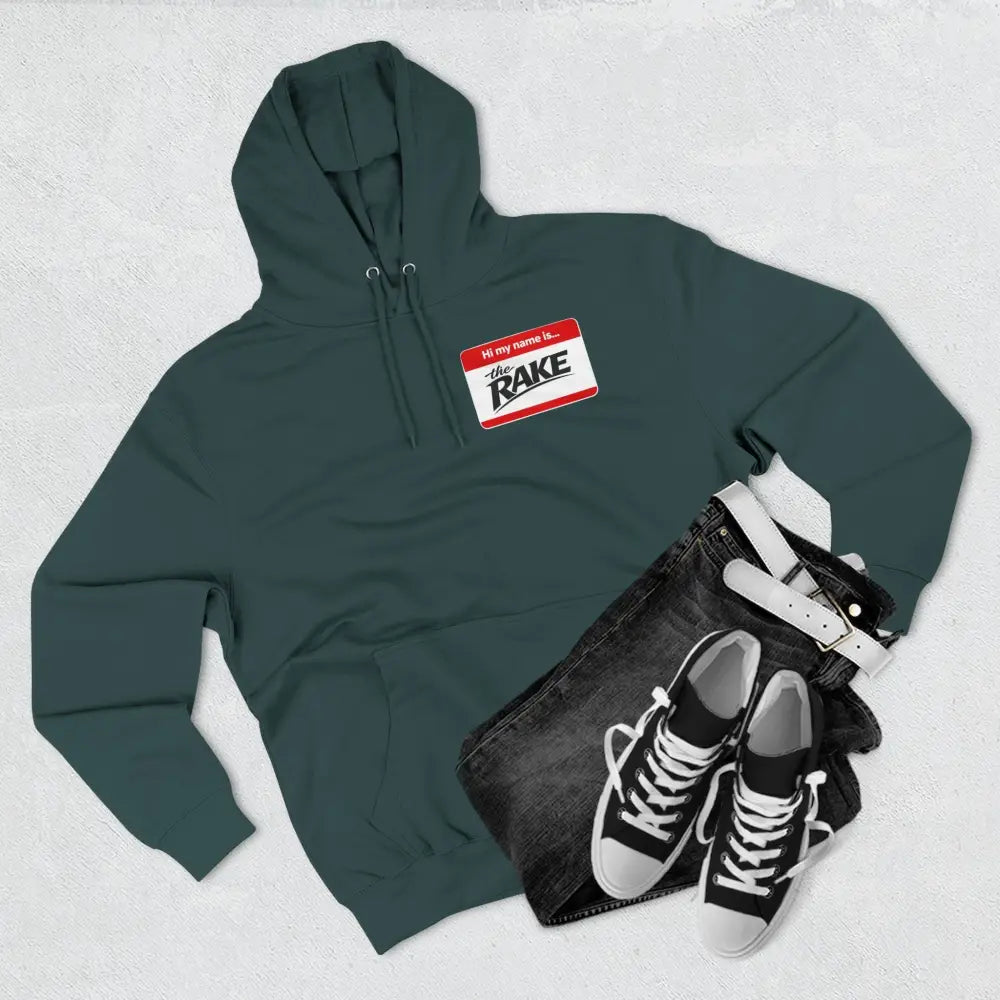 Hi My Name is The Rake, ’The Rake’ Garden Tool Graphic Pullover - Hoodie