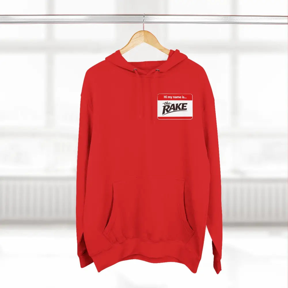 Hi My Name is The Rake, ’The Rake’ Garden Tool Graphic Pullover - Hoodie