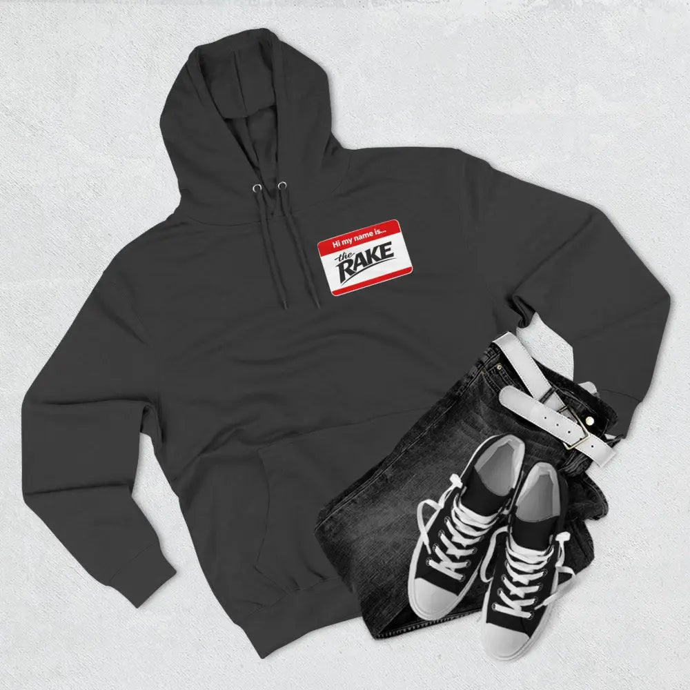 Hi My Name is The Rake, ’The Rake’ Garden Tool Graphic Pullover - Hoodie