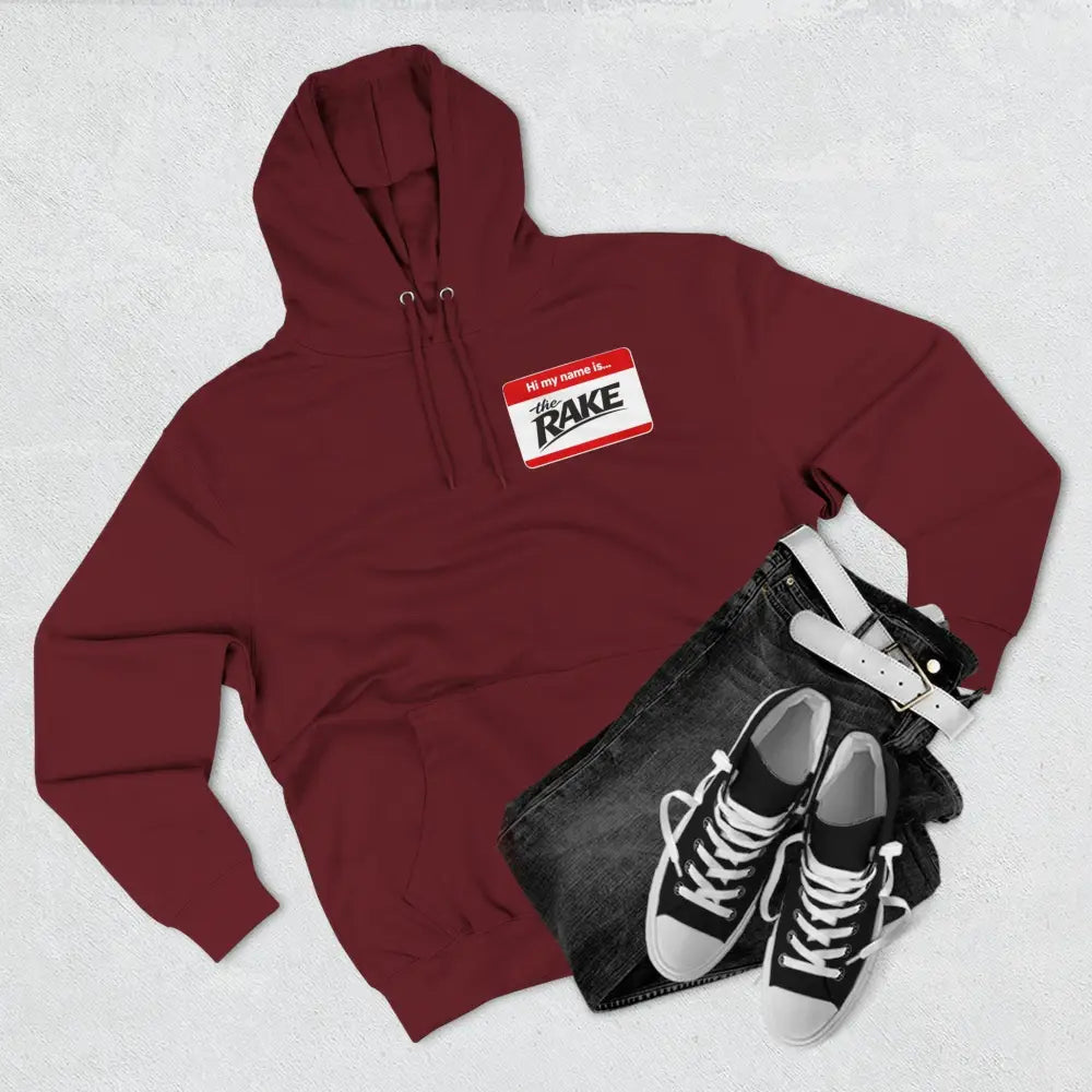 Hi My Name is The Rake, ’The Rake’ Garden Tool Graphic Pullover - Hoodie
